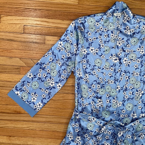 ADONNA Blue Floral Robe - Picture 7 of 11